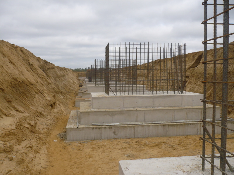 Опалубка фундамента на клинах (12 мм)